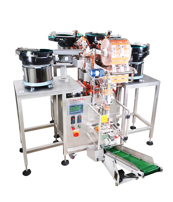 MK-LS4四盤下料五金配件螺絲包裝機(jī)