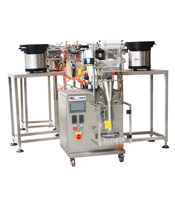 MK-LS5五盤下料五金螺絲配件分揀包裝機
